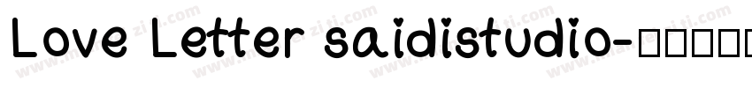 Love Letter saidistudio字体转换